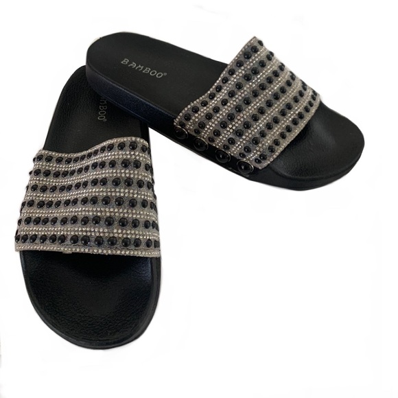 BAMBOO Woman’s Rhinestone Flats - Picture 3 of 3